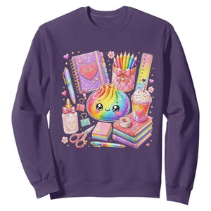 Kawaii Glitter Dumpling Teacher Stationeries Graphic Sweatshirt Cute Back To School for Teachers