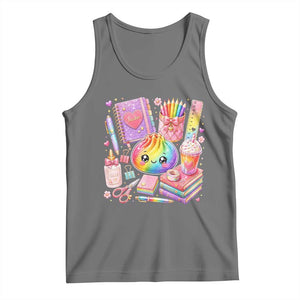 Kawaii Glitter Dumpling Teacher Stationeries Graphic Tank Top Cute Back To School for Teachers
