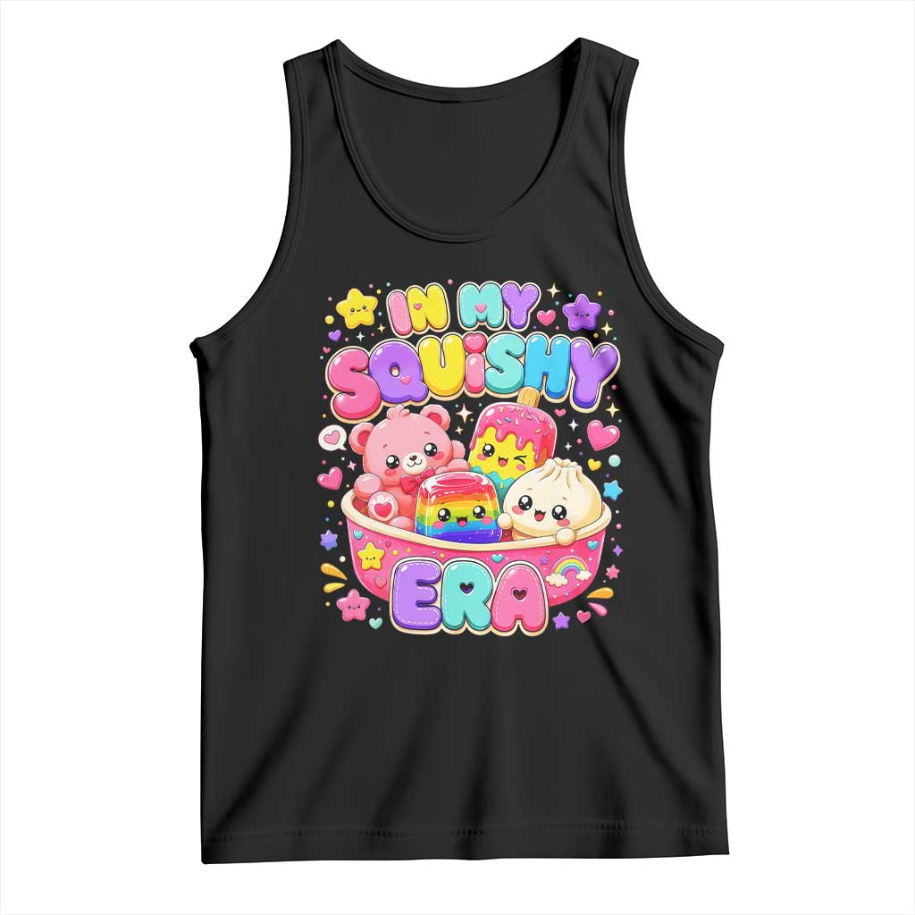 In My Squishy Era Kawaii Food Bowl Graphic Tank Top Cute Retro Pastel Dumpling Popsicle Bear Aesthetic