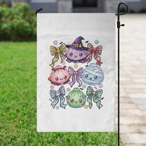 Kawaii Halloween Glitter Dumplings Coquette Bows Graphic Garden Flag Cute Spooky Witch Mummy Vampire