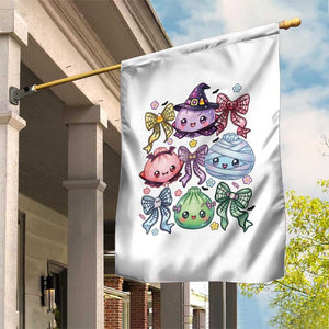 Kawaii Halloween Glitter Dumplings Coquette Bows Graphic Garden Flag Cute Spooky Witch Mummy Vampire