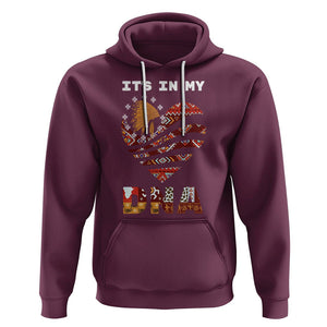 Native American Hoodie It's In My DNA Indigenous American Indian Heart TS02 Maroon Printyourwear