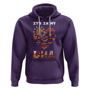 Native American Hoodie It's In My DNA Indigenous American Indian Heart TS02 Purple Printyourwear