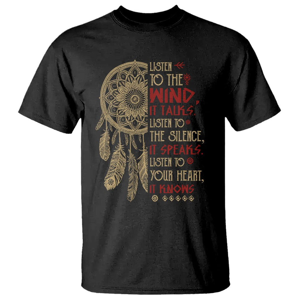 Native American T Shirt Dreamcatcher Feather Indigenous American Indian Culture TS02 Black Printyourwear