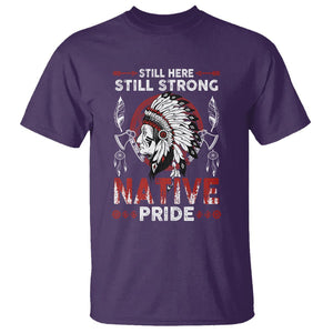 Native American T Shirt Indigenous American Indian Still Here Still Strong Native Pride TS02 Purple Printyourwear