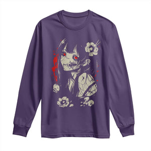 Horror Anime Manga Long Sleeve Shirt Japanese Creepy Kawaii Goth Otaku TS02 Purple Print Your Wear