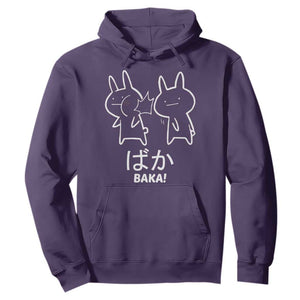 Funny Japanese Baka Hoodie Foolish Humorous Dumb Sarcasm Anime Manga Otaku TS02 Purple Print Your Wear