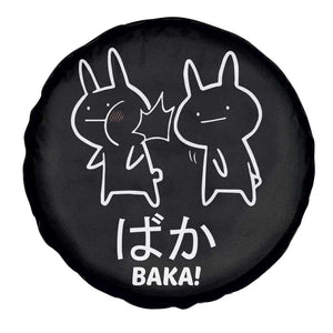 Funny Japanese Baka Spare Tire Cover Foolish Humorous Dumb Sarcasm Anime Manga Otaku TS02 Print Your Wear