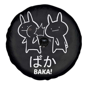 Funny Japanese Baka Spare Tire Cover Foolish Humorous Dumb Sarcasm Anime Manga Otaku TS02 Print Your Wear