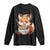 Kawaii Fox Ramen Japanese Long Sleeve Shirt Japanese Anime Otaku Manga Cute Graphic TS02 Black Print Your Wear