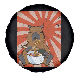 Kawaii Capybara Ramen Spare Tire Cover Cute Capy Meme Japanese Noodles Lover TS02 Print Your Wear