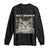 Funny Silly Cat Meme Long Sleeve Shirt Rage Is Consuming Me Staring TS02 Black Print Your Wear