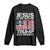 Christian Trump 2024 Long Sleeve Shirt Jesus Is My Savior Trump Is My President Christ Cross American Flag TS02 Black Print Your Wear