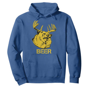 Funny Deer Hunting Hoodie Bear Plus Deer Equals Beer USA Hunter TS02 Royal Blue Print Your Wear