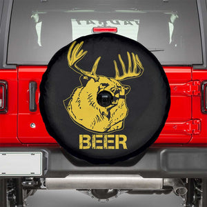 Funny Deer Hunting Spare Tire Cover Bear Plus Deer Equals Beer USA Hunter TS02 Black Print Your Wear