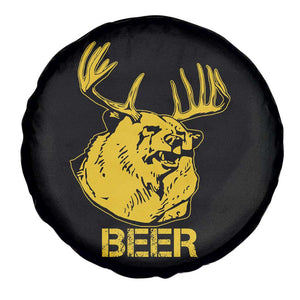 Funny Deer Hunting Spare Tire Cover Bear Plus Deer Equals Beer USA Hunter TS02 Print Your Wear