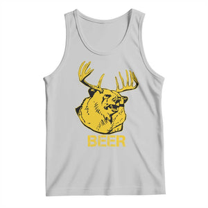 Funny Deer Hunting Tank Top Bear Plus Deer Equals Beer USA Hunter TS02 Ash Print Your Wear