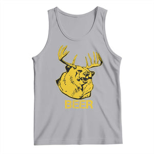 Funny Deer Hunting Tank Top Bear Plus Deer Equals Beer USA Hunter TS02 Athletic Heather Print Your Wear