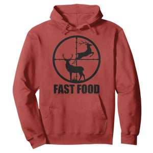 Deer Hunting Hoodie Deer Hunting Funny Hunter Fast Food Gift TS02 Red Print Your Wear