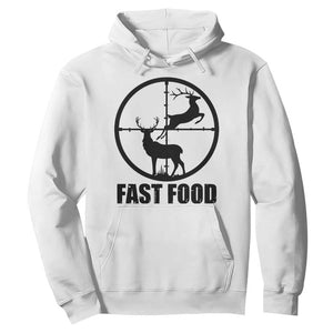 Deer Hunting Hoodie Deer Hunting Funny Hunter Fast Food Gift TS02 White Print Your Wear