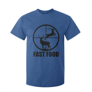 Deer Hunting T Shirt For Kid Deer Hunting Funny Hunter Fast Food Gift TS02 Royal Blue Print Your Wear