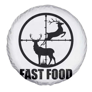 Deer Hunting Spare Tire Cover Deer Hunting Funny Hunter Fast Food Gift TS02 Print Your Wear