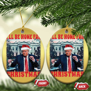 Xmas Dancing Trump Christmas Ornament I'll Be Home For Xmas Viral Dances White House Retro Vintage TS02 Oval Gold Print Your Wear