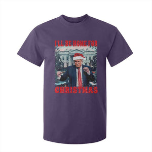 Christmas Dancing Trump T Shirt For Kid I'll Be Home For Xmas Viral Dances White House Retro Vintage TS02 Purple Print Your Wear