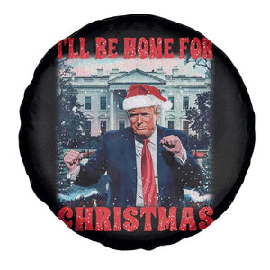 Christmas Dancing Trump Spare Tire Cover I'll Be Home For Xmas Viral Dances White House Retro Vintage TS02 Print Your Wear