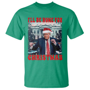 Christmas Dancing Trump T Shirt I'll Be Home For Xmas Viral Dances White House Retro Vintage TS02 Irish Green Print Your Wear