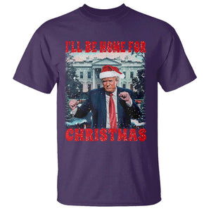 Christmas Dancing Trump T Shirt I'll Be Home For Xmas Viral Dances White House Retro Vintage TS02 Purple Print Your Wear