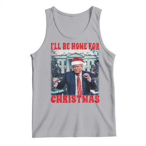 Christmas Dancing Trump Tank Top I'll Be Home For Xmas Viral Dances White House Retro Vintage TS02 Athletic Heather Print Your Wear