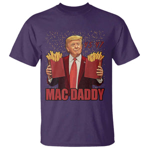 Funny Trump French Fries 2024 T Shirt Mac Daddy 47th President McDon Fast Food TS02 Purple Print Your Wear