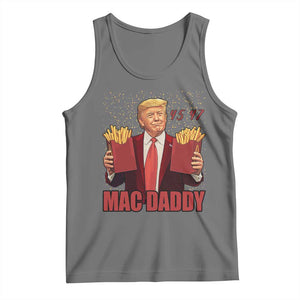 Funny Trump French Fries 2024 Tank Top Mac Daddy 47th President McDon Fast Food TS02 Black Heather Print Your Wear