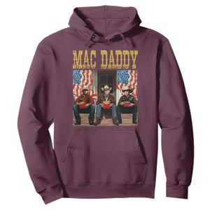 Mac Daddy Hoodie Trump Vance Elon 2025 American Flag TS02 Maroon Print Your Wear