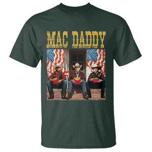 Mac Daddy T Shirt Trump Vance Elon 2025 American Flag TS02 Dark Forest Green Print Your Wear