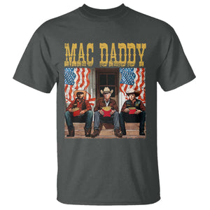 Mac Daddy T Shirt Trump Vance Elon 2025 American Flag TS02 Dark Heather Print Your Wear