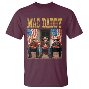 Mac Daddy T Shirt Trump Vance Elon 2025 American Flag TS02 Maroon Print Your Wear