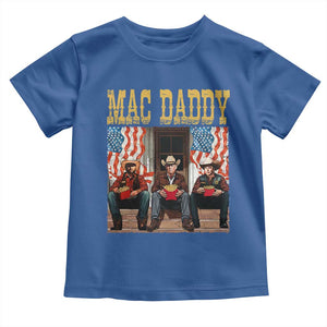 Mac Daddy Toddler T Shirt Trump Vance Elon 2025 American Flag TS02 Royal Blue Print Your Wear