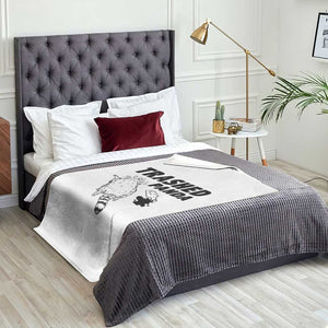 Funny Trashed Panda Throw Blanket Drunk Raccoon Meme Hot Mess TS02 Print Your Wear