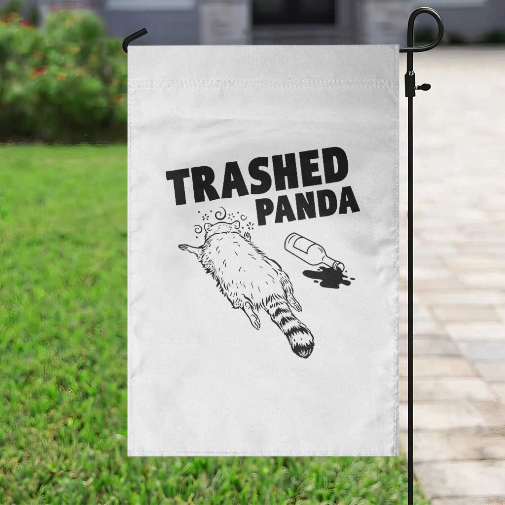 Funny Trashed Panda Garden Flag Drunk Raccoon Meme Hot Mess TS02 Print Your Wear