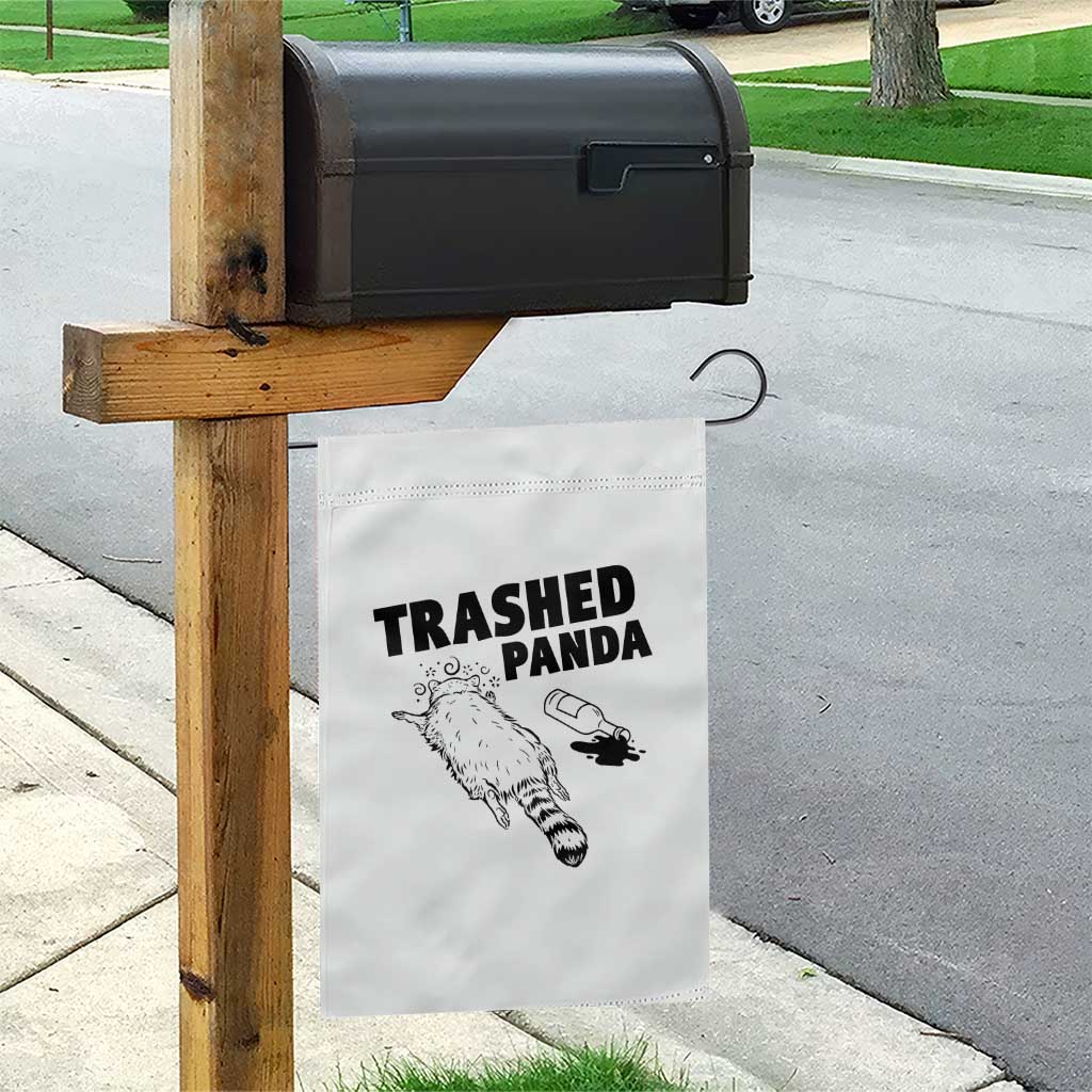 Funny Trashed Panda Garden Flag Drunk Raccoon Meme Hot Mess TS02 Print Your Wear