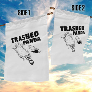 Funny Trashed Panda Garden Flag Drunk Raccoon Meme Hot Mess TS02 Print Your Wear