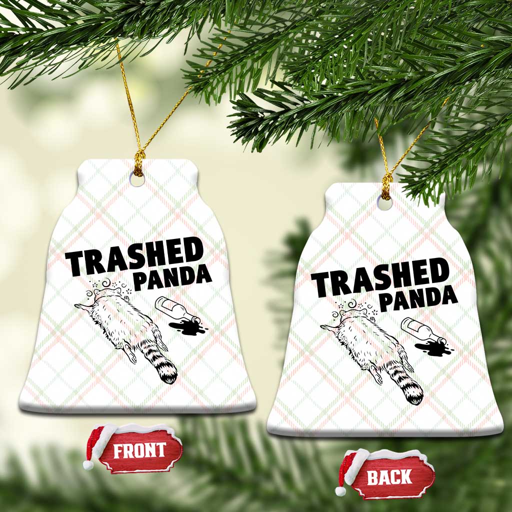 Funny Trashed Panda Ceramic Ornament Drunk Raccoon Meme Hot Mess TS02 Print Your Wear