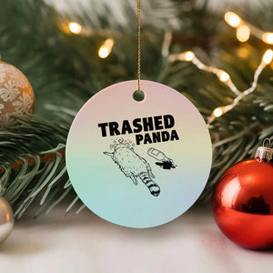 Funny Trashed Panda Ceramic Ornament Drunk Raccoon Meme Hot Mess TS02 1pc Pastel Print Your Wear