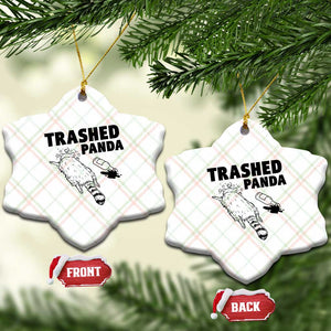 Funny Trashed Panda Ceramic Ornament Drunk Raccoon Meme Hot Mess TS02 Print Your Wear