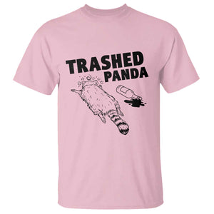 Funny Trashed Panda T Shirt Drunk Raccoon Meme Hot Mess TS02 Light Pink Print Your Wear