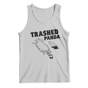Funny Trashed Panda Tank Top Drunk Raccoon Meme Hot Mess TS02 Ash Print Your Wear