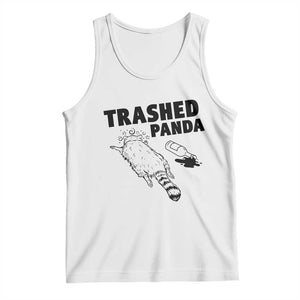 Funny Trashed Panda Tank Top Drunk Raccoon Meme Hot Mess TS02 White Print Your Wear