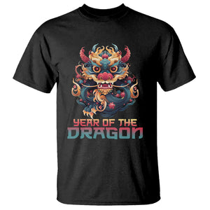 Year Of The Dragon 2024 T Shirt Happy Lunar Chinese New Year Astrology Horoscopes TS02 Black Printyourwear